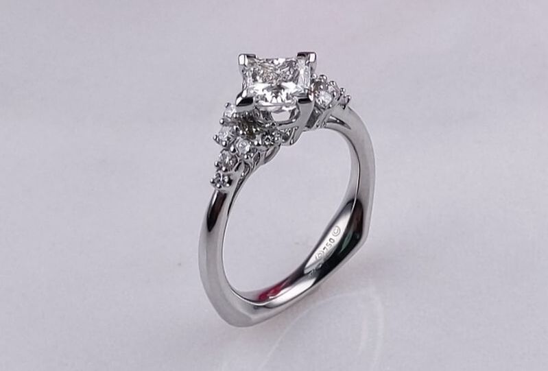 one of a kind diamond engagement ring